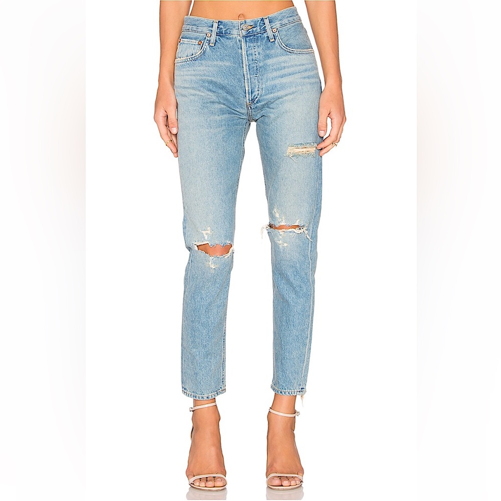 AGOLDE Jamie High Rise Classic in color Dakota - Size 29